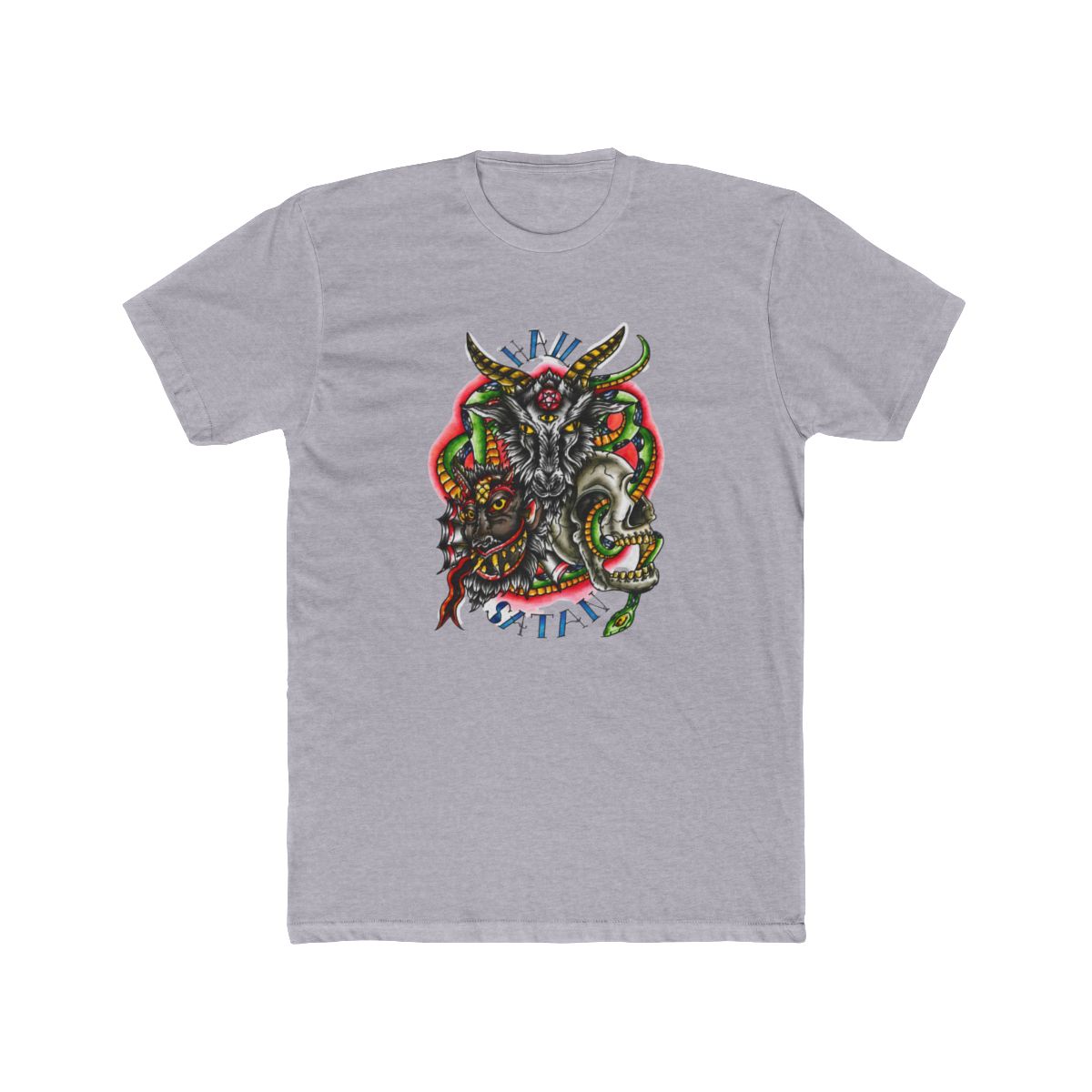 hail satan tattoo art T Shirt - alternate angle 4, merchandise