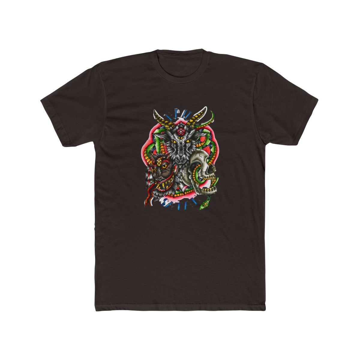 hail satan tattoo art T Shirt - alternate angle 3, merchandise